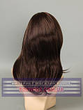 Перука - полусистема для літа Melissa Mono Original шоколадний колір, фото 4