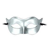 Маска чоловіча на очі срібляста