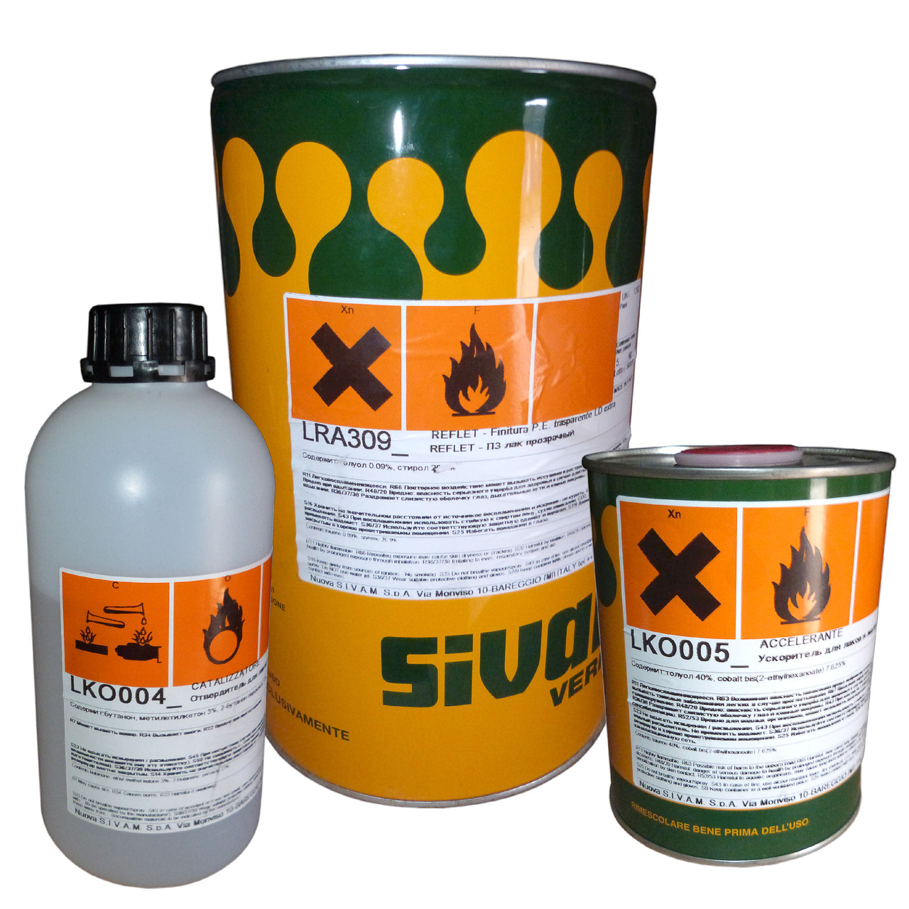 Лак LRA309 полиэфирный высокоглянцевый Sivam (ID#516396273), цена: 412 ...