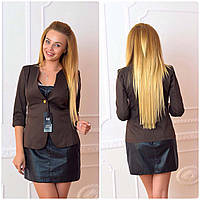 Жакет жіночий, модель 18, коричневий