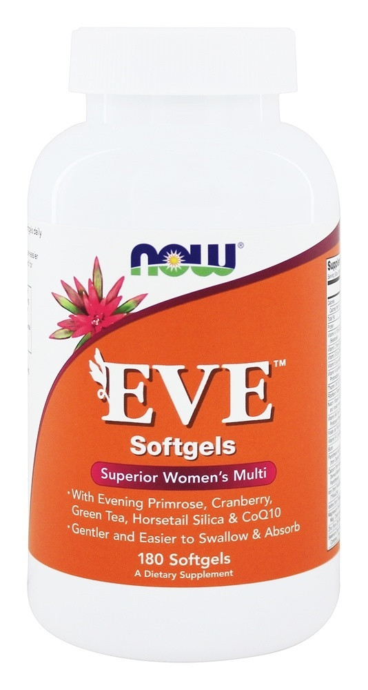 Мультивітаміни для жінок Єва / NOW - Eve Superior Womens Multi (180 softgels)