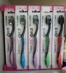 Антибактеріальна зубна щітка з бамбуковим вугіллям