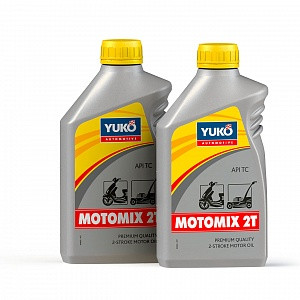 Олива для двотактних двигунів (бензопилки, бензокоси) Yuko Motomix 2C об'єм 1 літр SAE 30/API TC