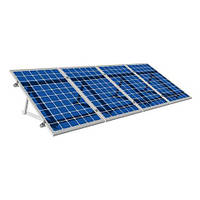Система крепления солнечных батарей на плоскую крышу для 10-ти модулей
