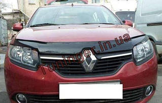 Мухобойка, дефлектор капота Renault Logan 2012-