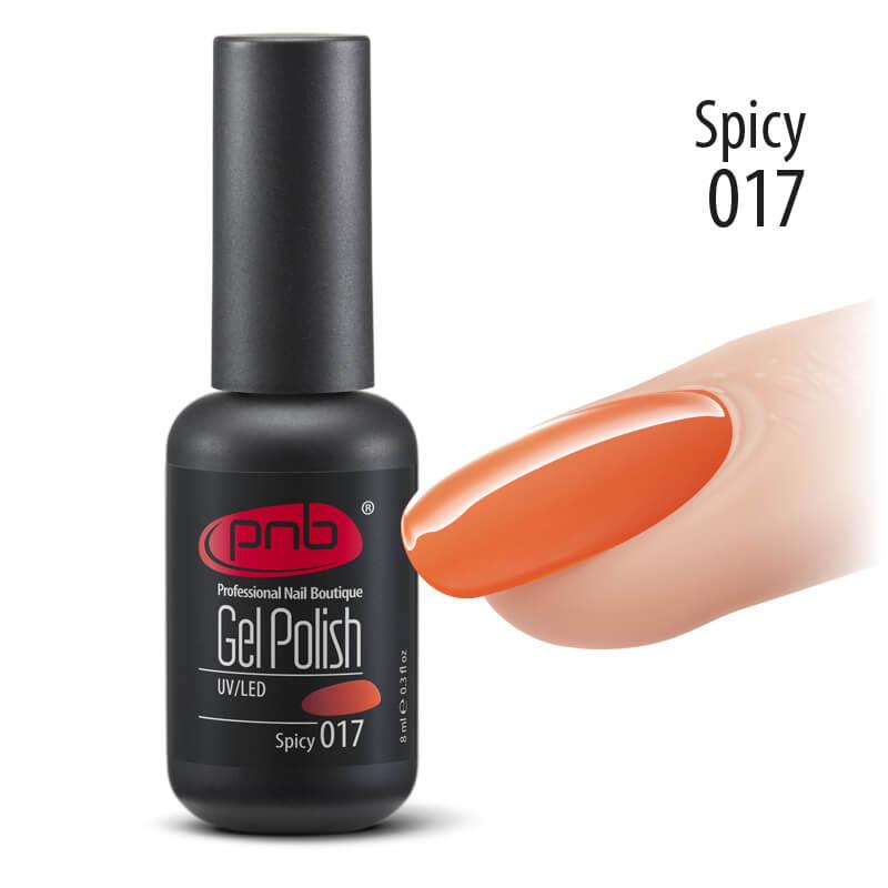 Гель-лак PNB 017 Spicy, 8 мл