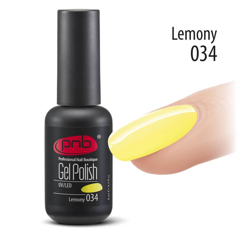 Гель-лак PNB 034 Lemony, 8 мл
