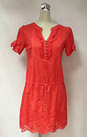 Платье летнее легкое женское пляжное Phardi красное котон повседневное яркое удобное