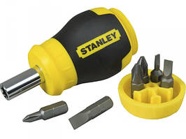 Викрутка STANLEY "Multibit Stubby" HEX 1/4" зі змінними бітами 6 шт.