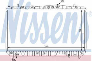 Радіатор охолодження Chevrolet Lacetti(механіка) Nissens