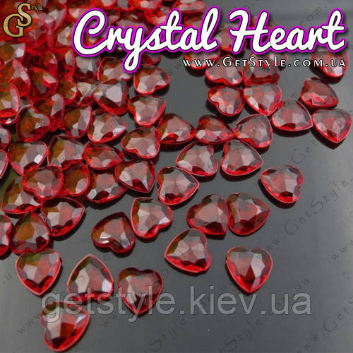 Декоративні сердечка - "Crystal Heart" - 100 шт.