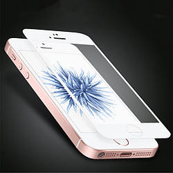 Full Cover захисне скло для Apple iPhone 5 / 5s / 5se - White