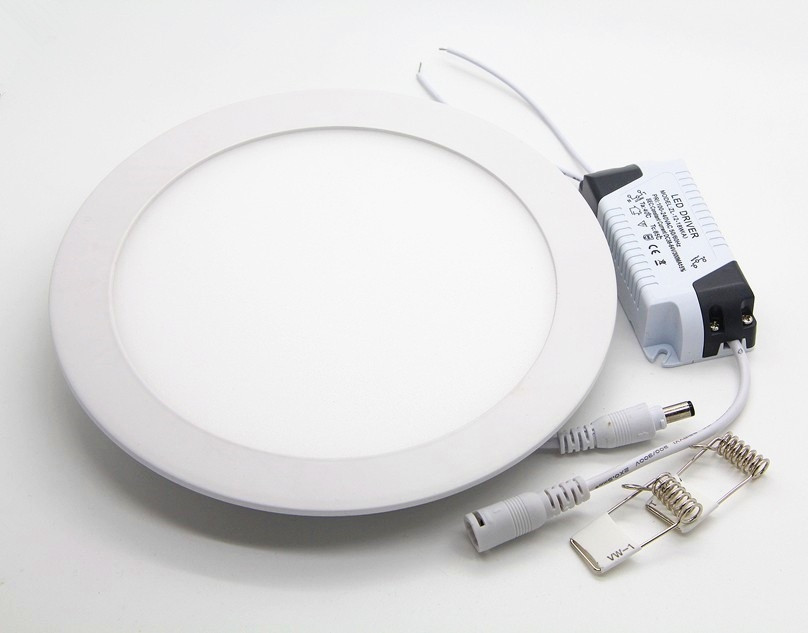 LED Світильник 12 Wрізний круглий 6000-6500К панель 12w