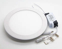 LED Світильник 15w врізний круглий 6000-6500К панель 15w