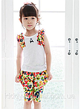Костюм дитячий для дівчинки шорти + футболка 100,110, фото 2
