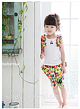 Костюм дитячий для дівчинки шорти + футболка 100,110, фото 3