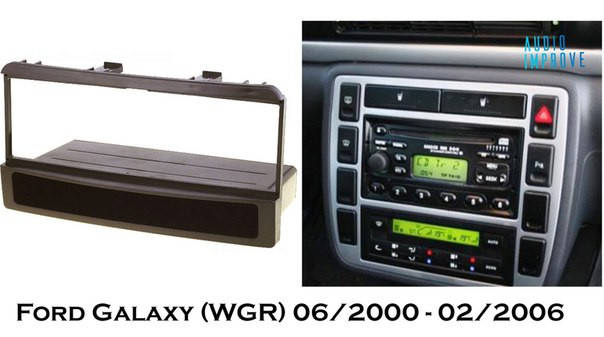 

Перехідна рамка Ford Galaxy (WGR) 06/2000 - 02/2006 1 Din с полкой