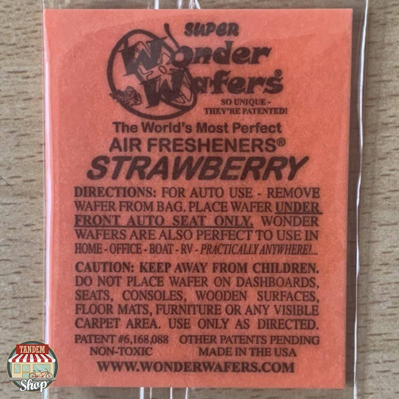 

Ароматизатор в пластинке Wonder Wafers Strawberry, 50 x 65 мм Клубника