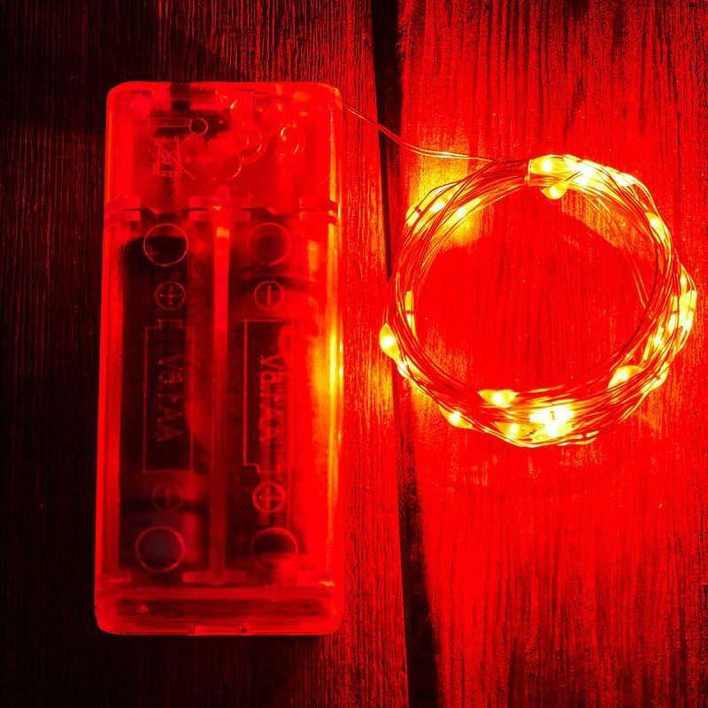 

Гирлянда LED ниточная 3 метра Капля росы Красный свет