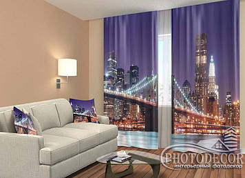 Фото Штори "Манхэттенский мост 3" 2,5м*2,9м (2 полотна по 1,45м), тасьма