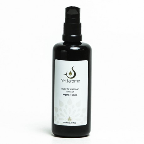 Олія масажна для схуднення арганія + атласький кедр Nectarom