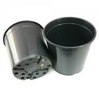 Стакан / горщик для розсади, чорний, без дренажних отворів, розмір 115х80, 500мл