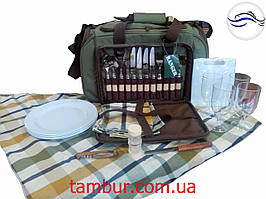 Набір для пікніка Pic Rest на 4 персони зелений