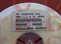 Резистор постоянный 2.55Ом 1% NIC NRC10F2551TR 0805