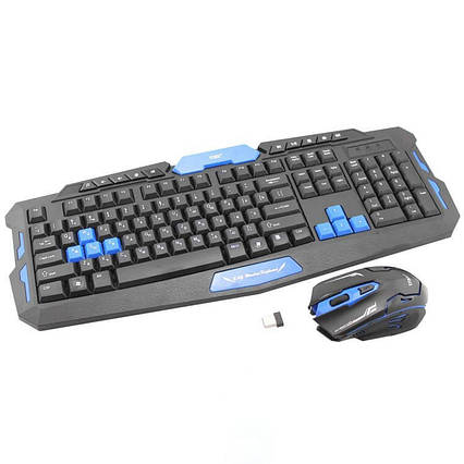 Бездротова ігрова клавіатура + миша HK8100, фото 2