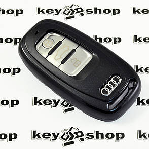Чохол для смарт ключа Audi (Ауді), A4, A6, Q5, кнопки без захисту, (чорний, пластиковий), фото 2