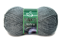 Nako ASTRA (Астра) № 194 сірий (Пряжа преміум акрил, нитки для в'язання)