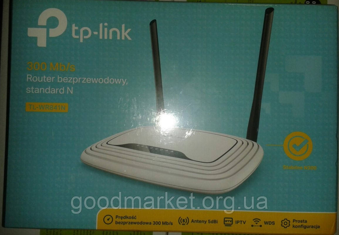 Беспроводной маршрутизатор (роутер) TP-LINK TL-WR841N  v14.1 (польський)