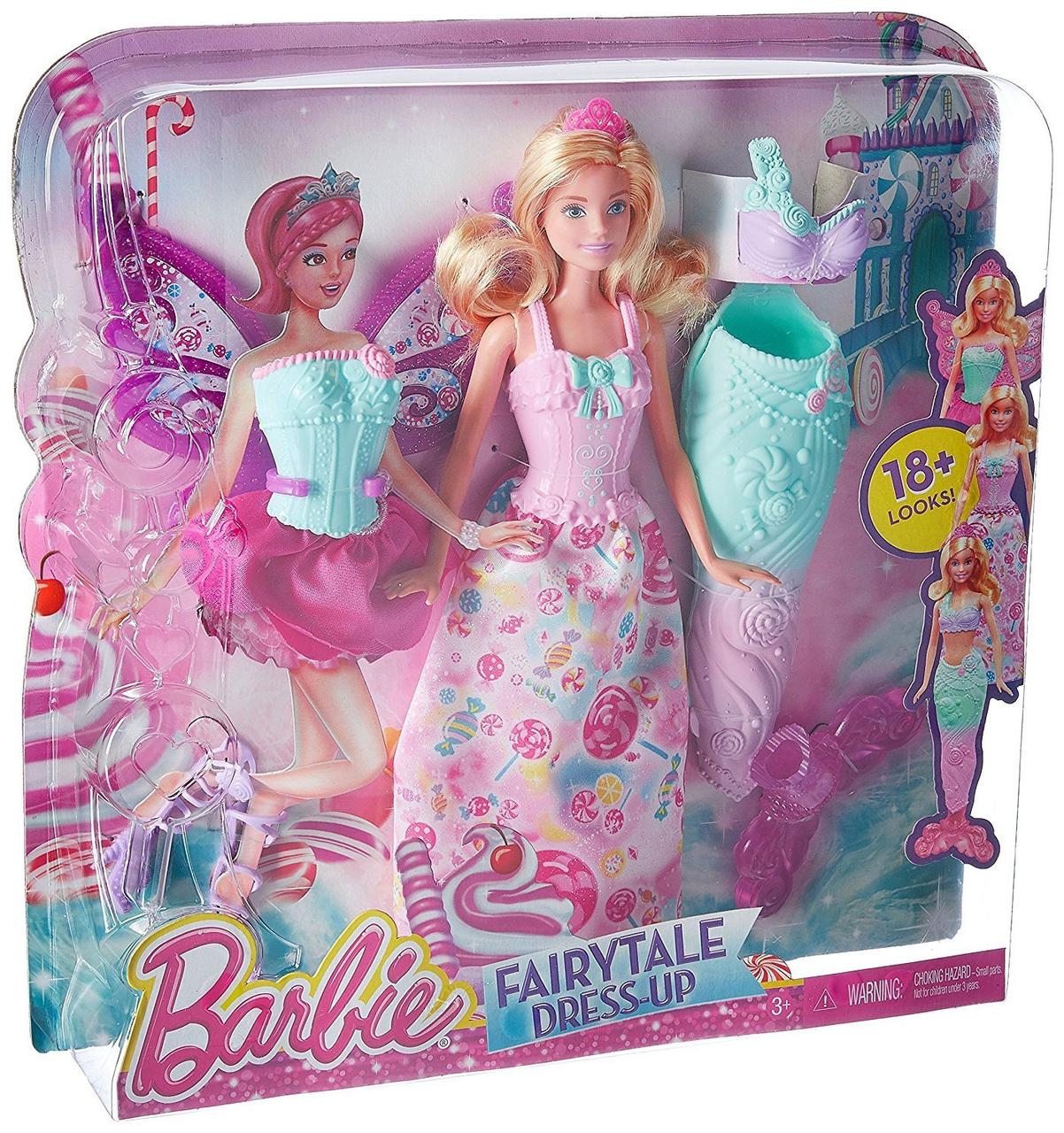 Кукла Барби сказочное перевоплощение Barbie fairytale dress Up Gift set - фото 5 - id-p564764809