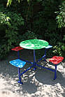 Столик для дитячого майданчика,чотиримісний., фото 2