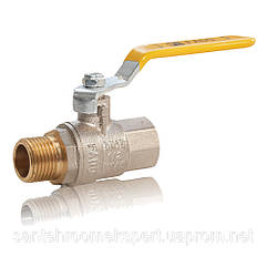 Кран кульовий FADO ГАЗ 15 1/2" НВ ручка