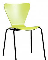 Стілець Левіс каркас чорний/Лайм