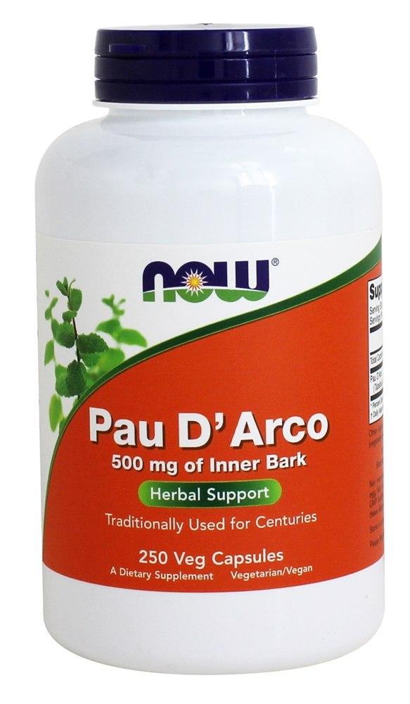 Пау д'арко (кора мурашиного дерева) / NOW - Pau D Arco 500mg (250 caps)