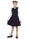 Сарафан шкільний для дівчинки М-1096 зріст 122 128 134 і 140 чорний тм "Попілюшка", фото 2