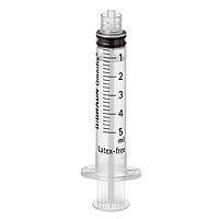 Шприц Luer-lock 5ml 0.7х38 трехкомпонентный одноразовый Medicare (100шт/уп)