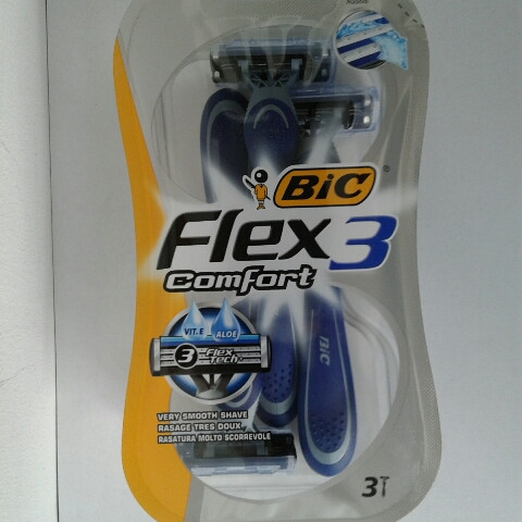 Набір штанців для гоління чоловічих одноразових BiC Flex 3 comfort 3 шт. (Бік Флекс комфорт блістер 3 шт.)