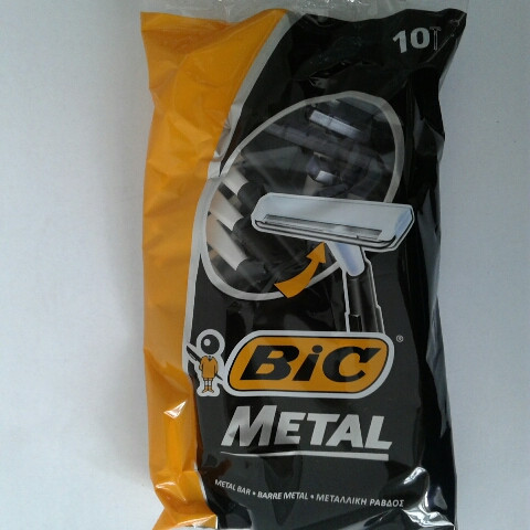 Верстат для гоління чоловічий одноразовий BiC Metal 10 шт. бік метал Оригінал