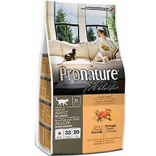 Pronature Holistic (Пронатюр Холистик) з качкою і апельсинами сухий холистик корм Без Злаків для котів 0.34