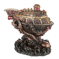 Статуетка-шкатулка Veronese "Підводний човен" 16 см у стилі стимпанк