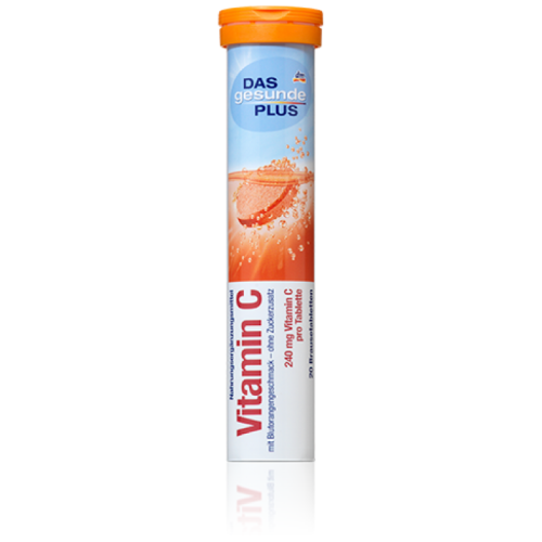 DAS gesunde PLUS Vitamin C шипучі таблетки Вітамін С, 20 табл.