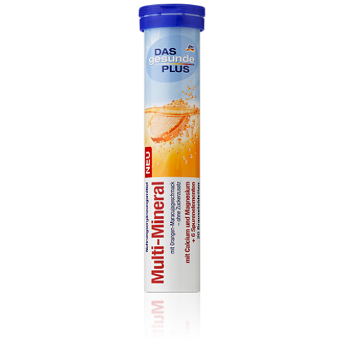 DAS gesunde PLUS Multi-Mineral шипучі таблетки Мульти-Мінерал, 20 табл., фото 1