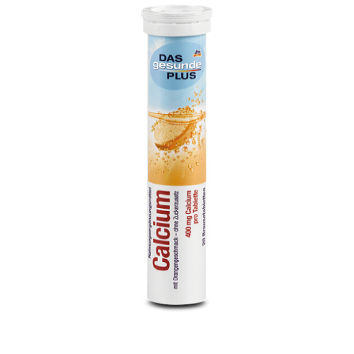 DAS gesunde PLUS Calcium шипучі таблетки з кальцієм, 20 табл., фото 1