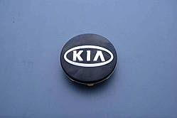 Ковпачок заглушка для диска в диск Kia Кіа чорний black (58/50 мм)