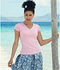 Жіноча футболка з v-подібним вирізом рожева 398-52, фото 4