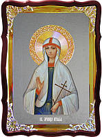 Икона с фоном под серебро Святая Агафья в церковной лавке
