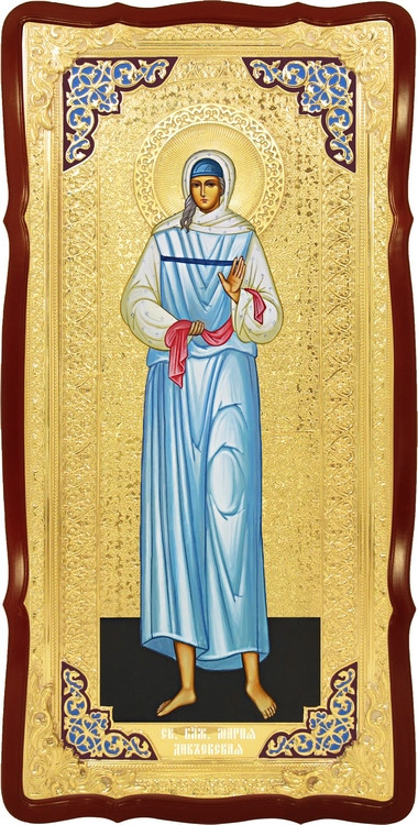 Храмова велика ікона в ризі Свята Марія дивеевская у православному магазині